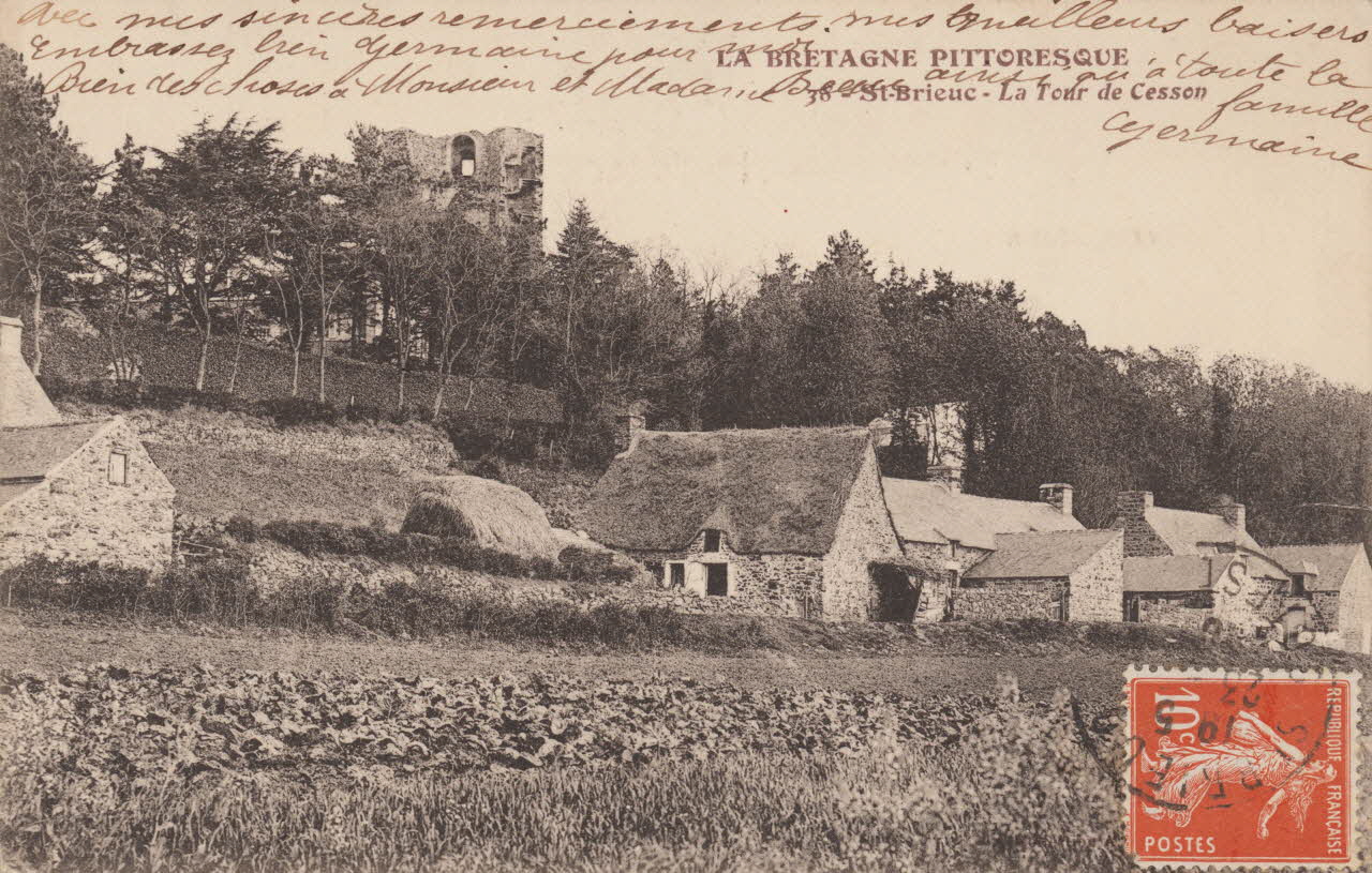 carte postale ST BRIEUC LA TOUR DE CESSON Côtes-d'Armor 1903-1950 013866 Photo