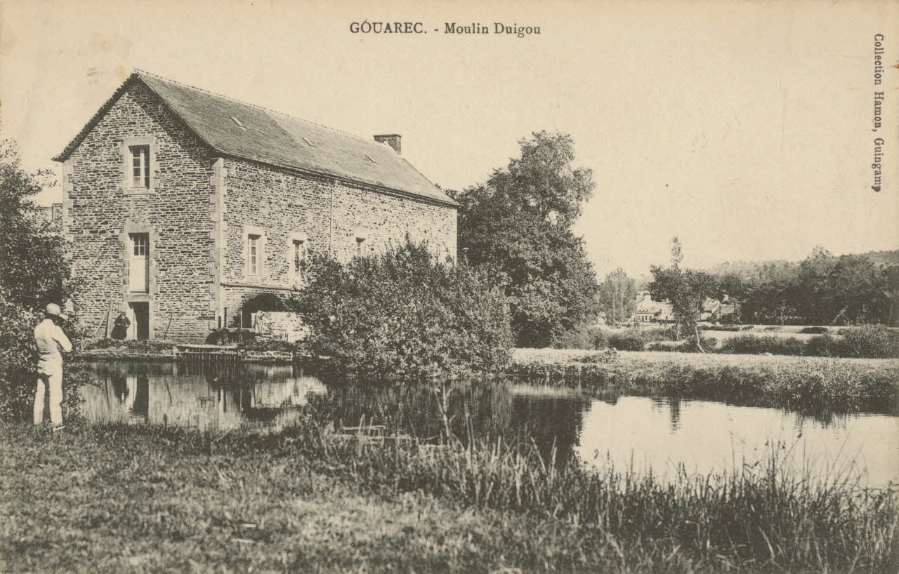 carte postale MOULIN DUIGOU-GOUAREC Côtes-d'Armor 1903-1950 013873 Photo