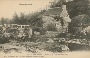 carte postale VALLEE DES PONTS-NEUFS-LAMBALLE Côtes-d'Armor 1903-1920 013882 Photo