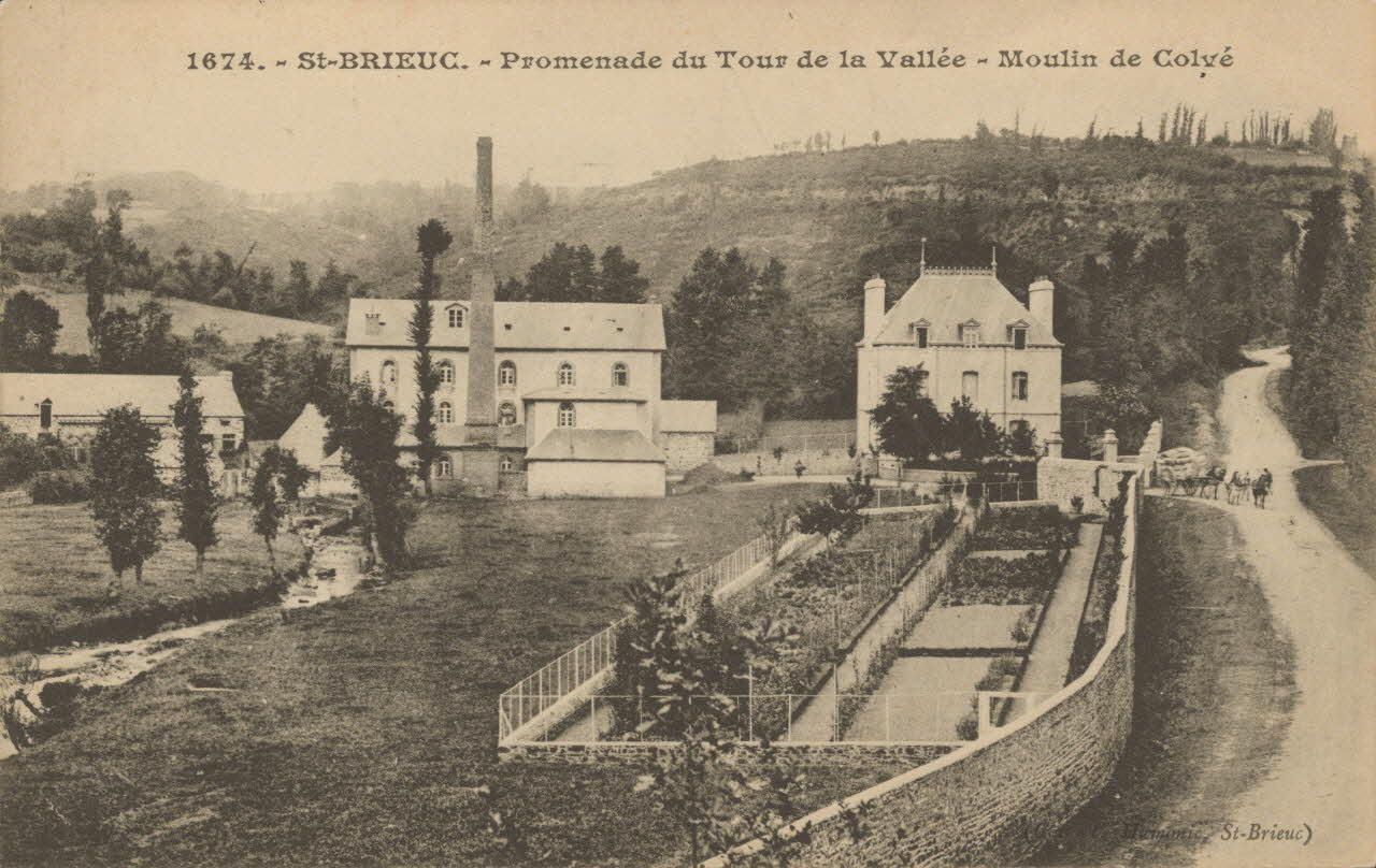 carte postale MOULIN DE COLVE-TOUR DE LA VALLEE Côtes-d'Armor 1903-1950 013894 Photo