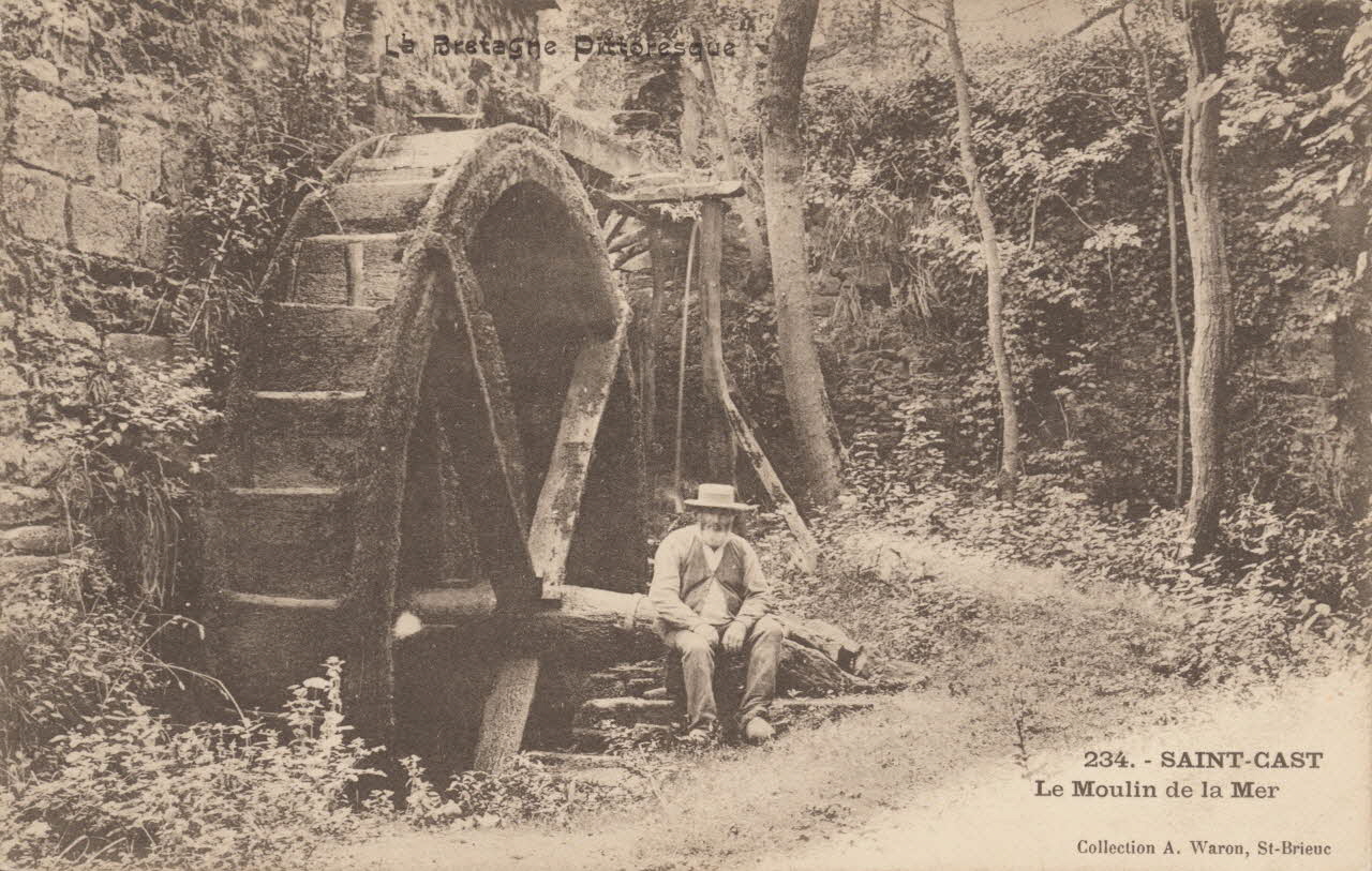 carte postale ST CAST MOULIN DE LA MER Côtes-d'Armor 1903 013901 Photo