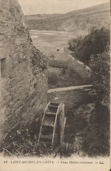 carte postale VIEUX MOULIN ABANDONNE Côtes-d'Armor 1903-1950 013902 Photo