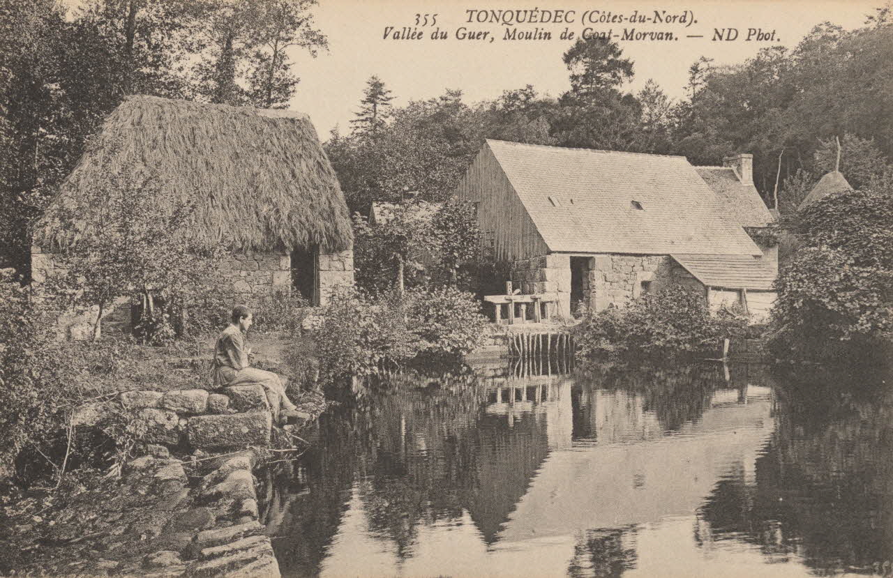 carte postale MOULIN DE COAT-MORVAN-TONQUEDEC Côtes-d'Armor 1903-1950 013904 Photo