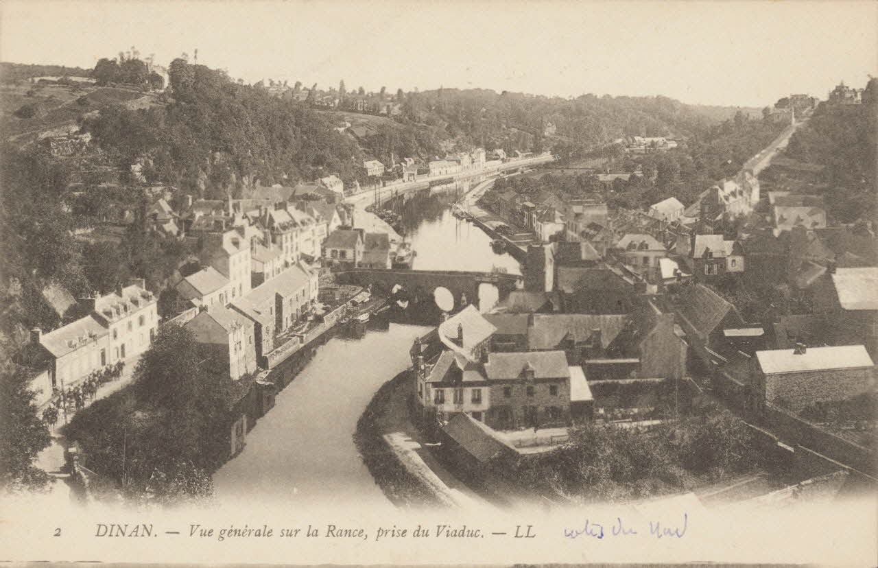 carte postale VUE GENERALE SUR LA RANCE Côtes-d'Armor 1903-1920 013915 Photo