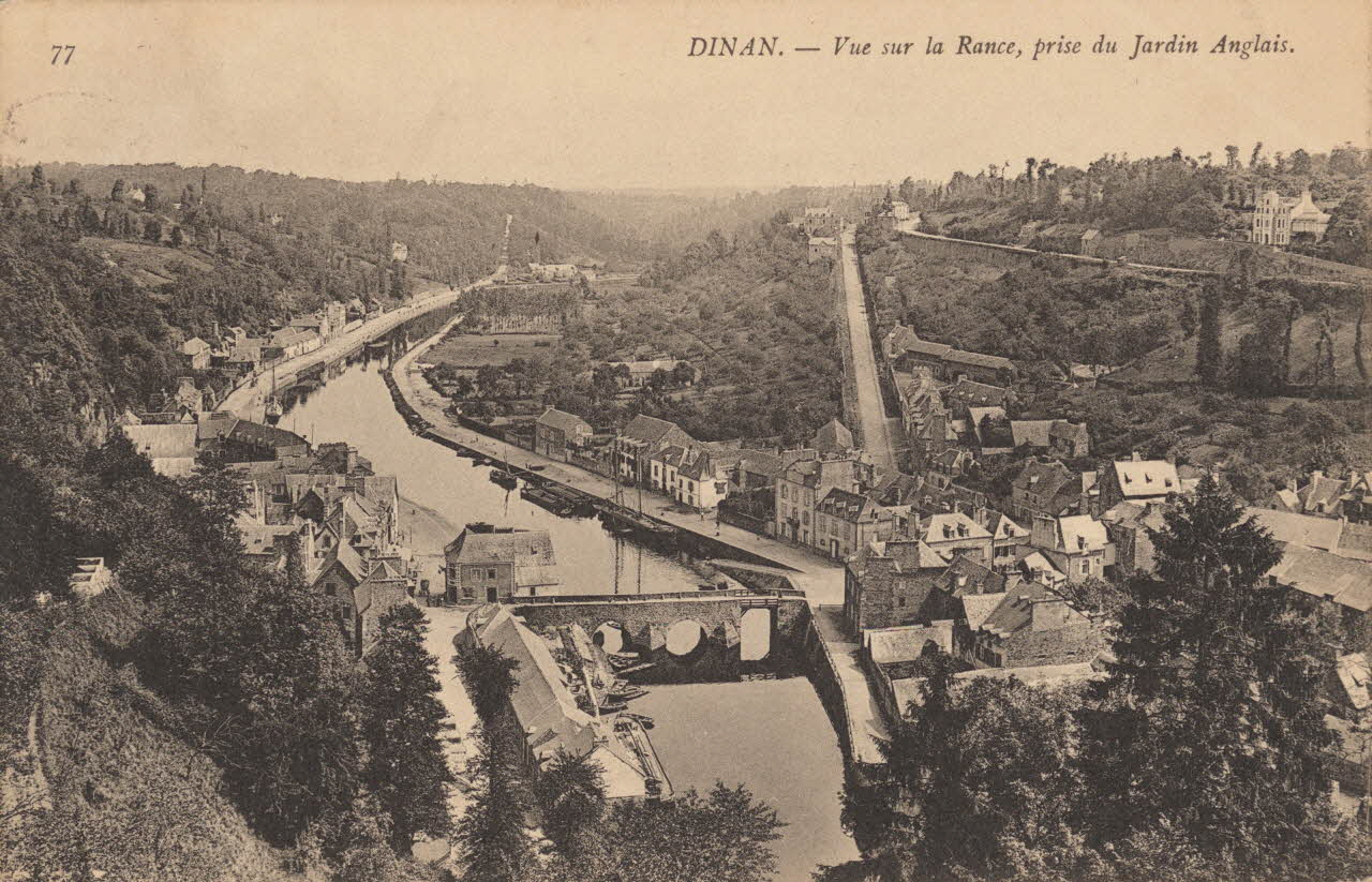 carte postale VUE SUR LA RANCE Côtes-d'Armor 1903-1920 013916 Photo