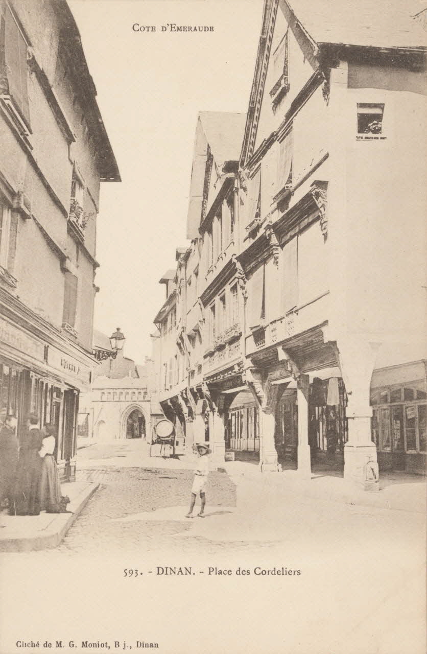 carte postale PLACE DES CORDELIERS Côtes-d'Armor 1903 013921 Photo