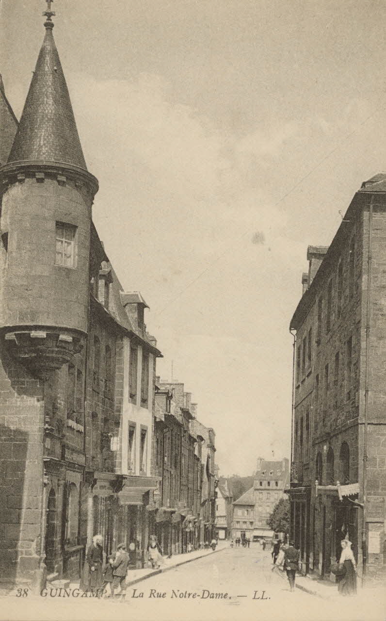 carte postale LA RUE NOTRE DAME Côtes-d'Armor 1903-1920 013942 Photo