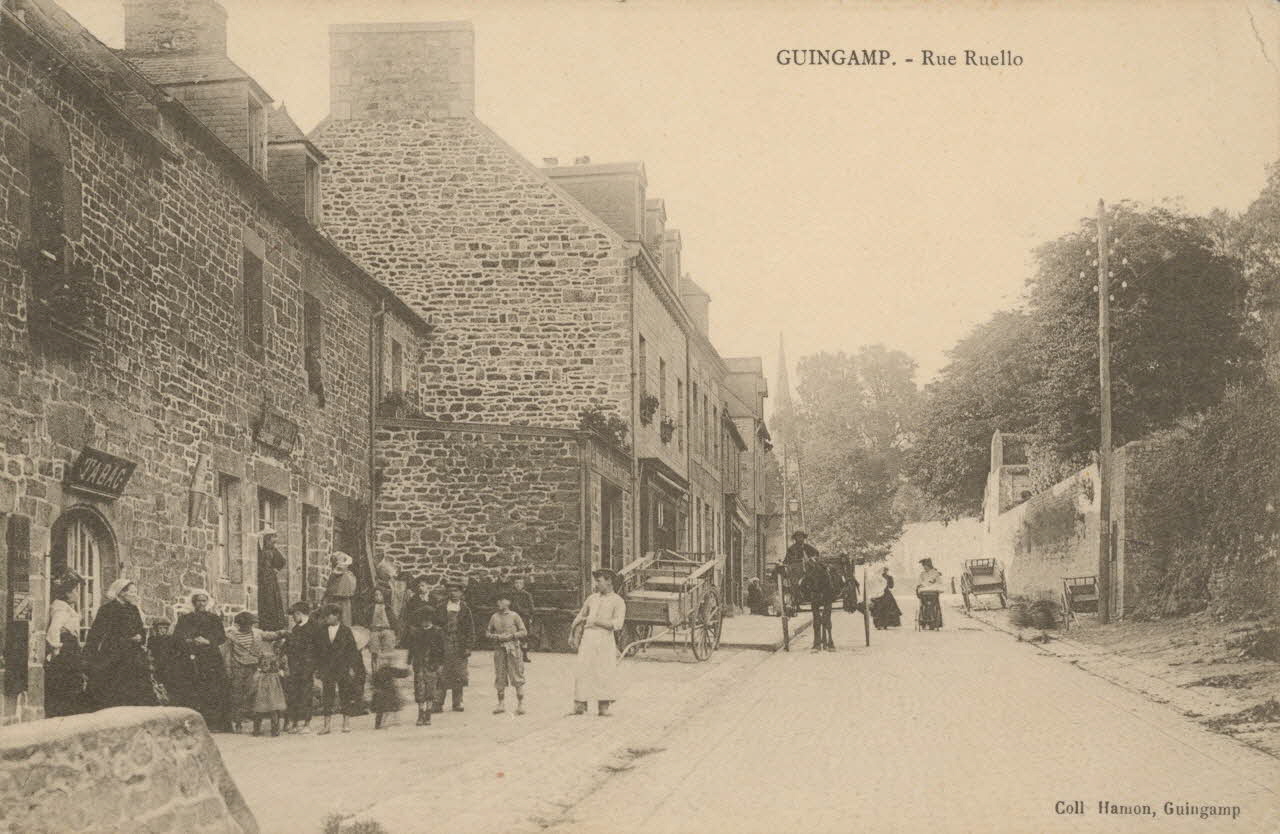 carte postale RUE RUELLO Côtes-d'Armor 1908 013944 Photo