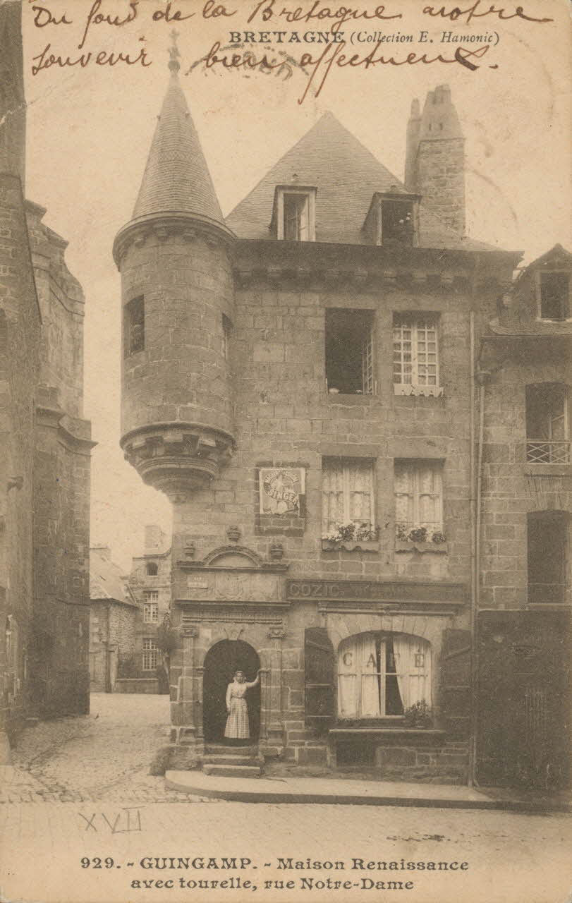 carte postale MAISON RENAISSANCE, RUE NOTRE DAME Côtes-d'Armor 1902 013946 Photo