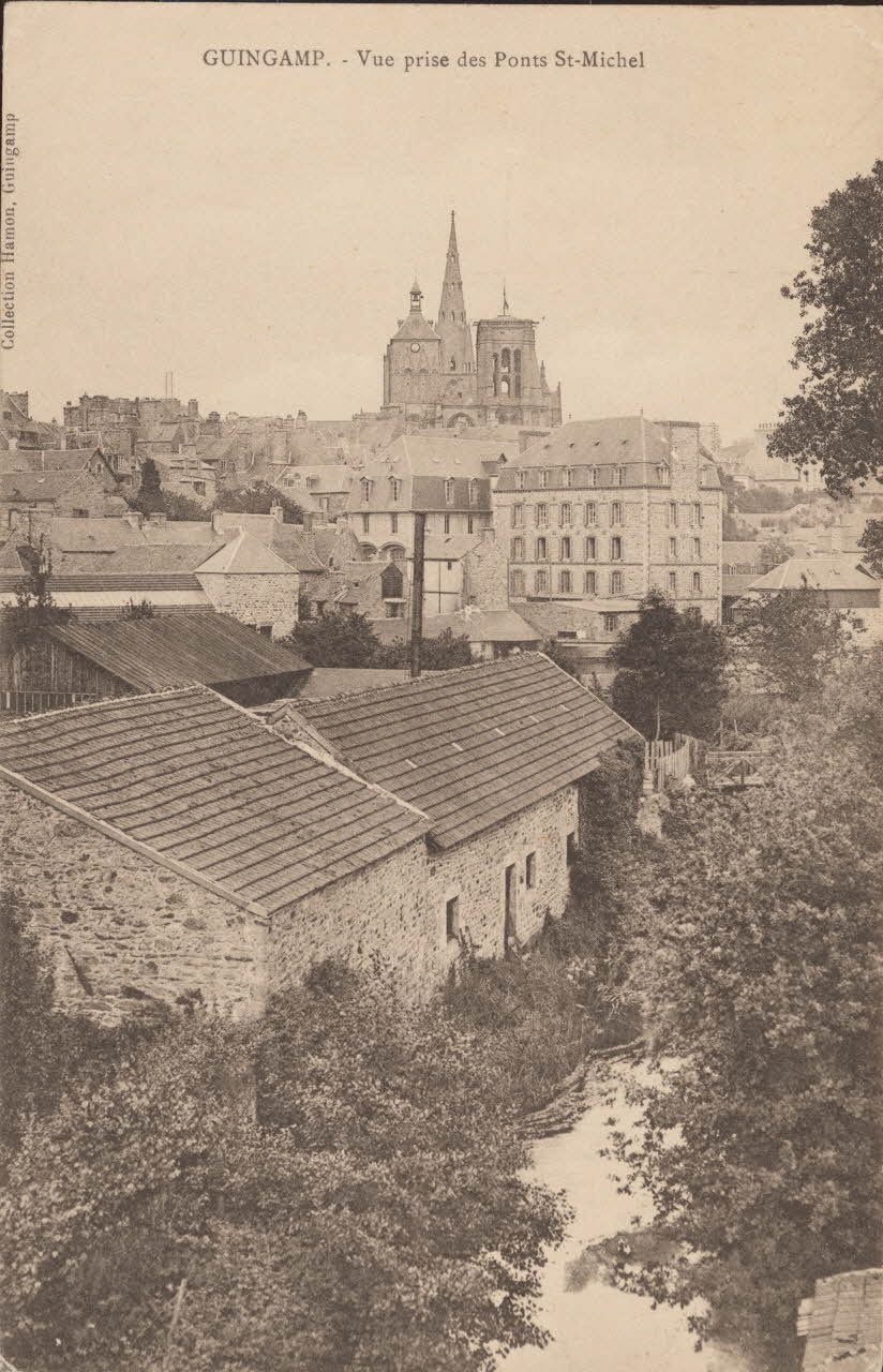 carte postale VUE PRISE DES PONTS SAINT MICHEL Côtes-d'Armor 1907 013948 Photo