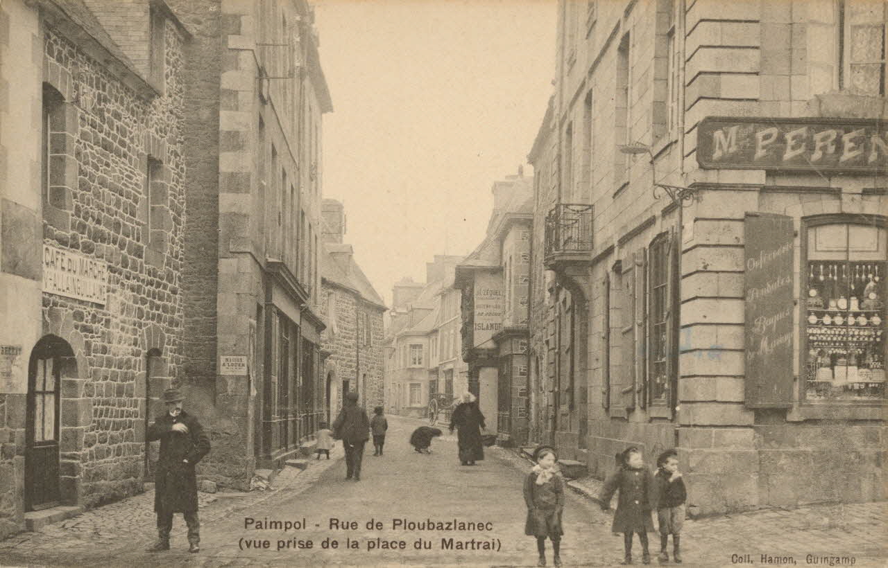 carte postale RUE PLOUBAZLANEC Côtes-d'Armor 1903-1920 013974 Photo