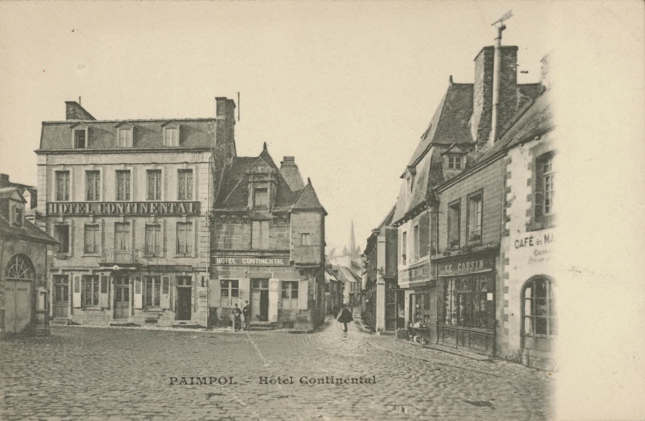 carte postale HOTEL CONTINENTAL Côtes-d'Armor 1903-1920 013976 Photo