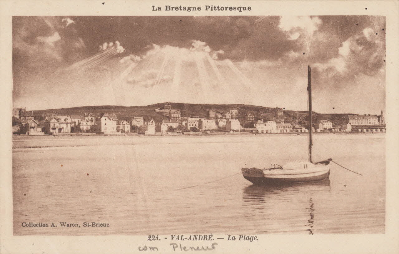 carte postale LA PLAGE Côtes-d'Armor 1903-1920 013985 Photo