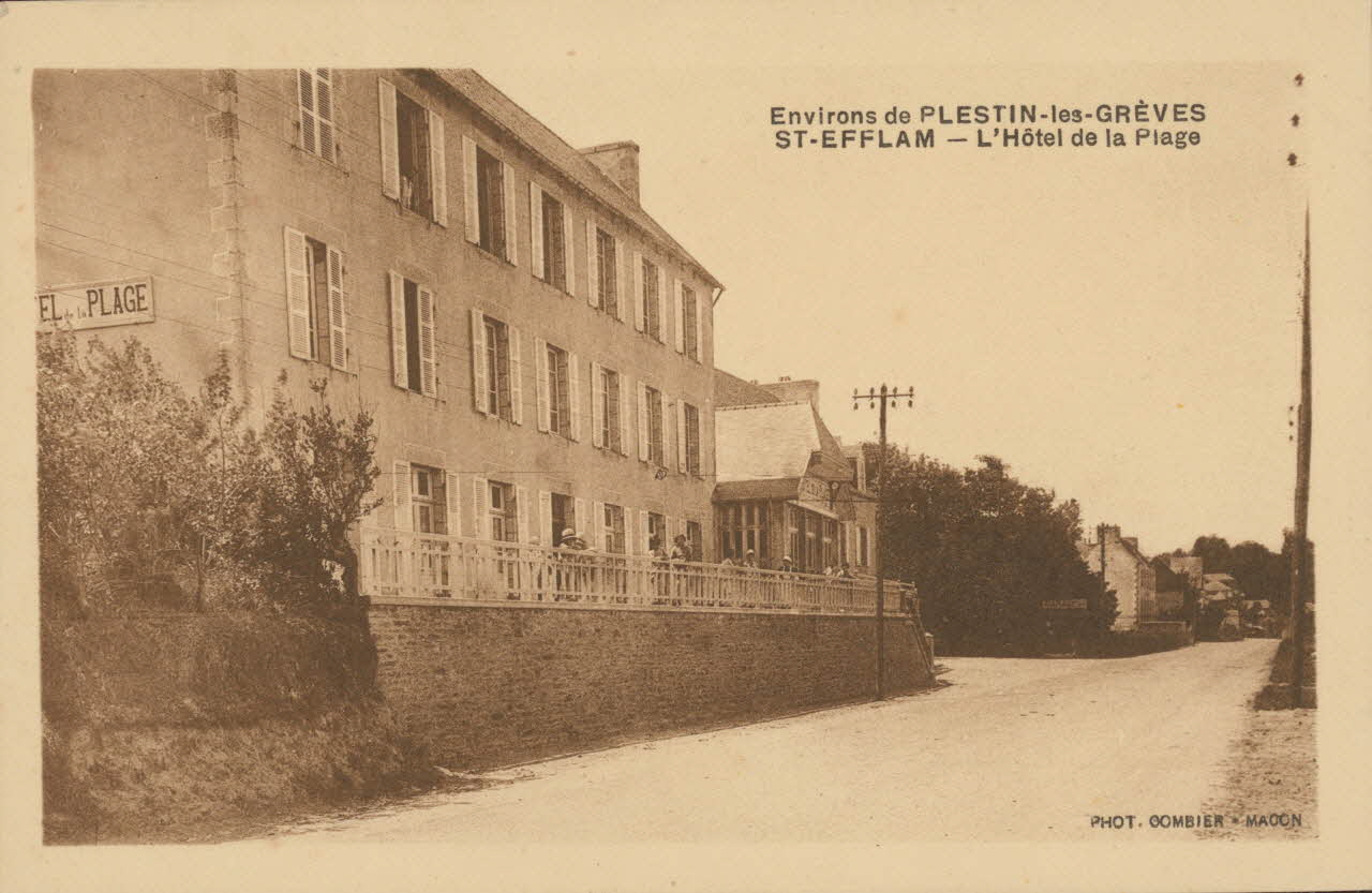 carte postale L'HOTEL DE LA PLAGE Côtes-d'Armor 1903-1920 013991 Photo