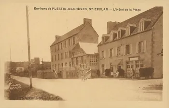 carte postale L'HOTEL DE LA PLAGE Côtes-d'Armor 1903-1920 013993  Photo