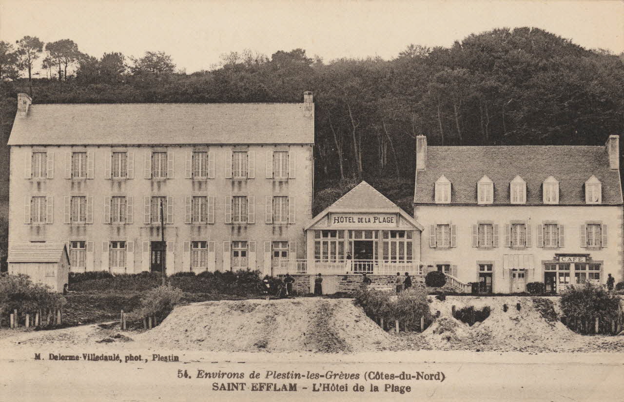 carte postale L'HOTEL DE LA PLAGE Côtes-d'Armor 1903-1920 013995 Photo