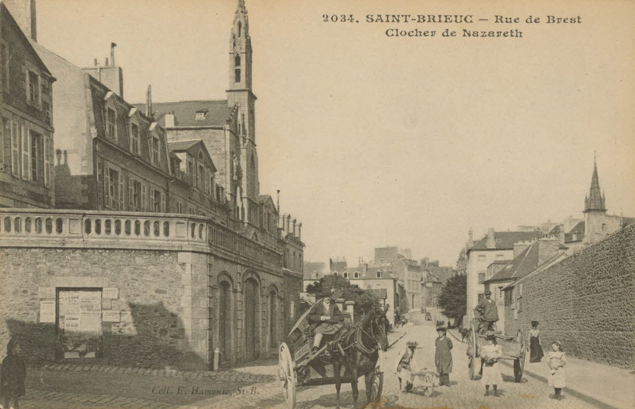 carte postale RUE DE BREST Côtes-d'Armor 1912 014007 Photo