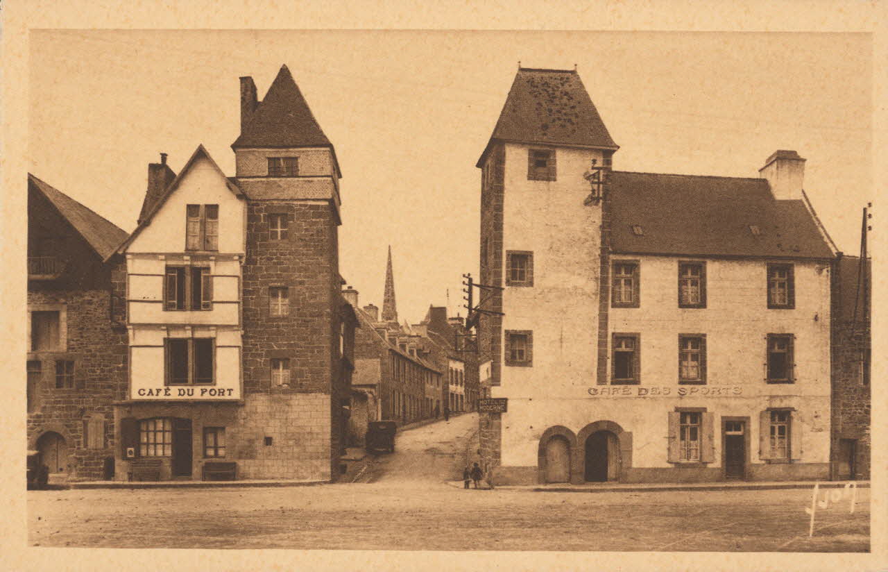 carte postale VIEILLES MAISONS SUR LE PORT Côtes-d'Armor 1903-1920 014015 Photo