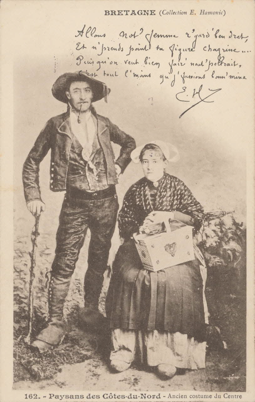 carte postale PAYSANS DES COTES-DU-NORD 1903 014029 Photo