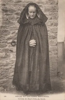 carte postale COSTUME DE DEUIL 1903-1950 014030 Photo
