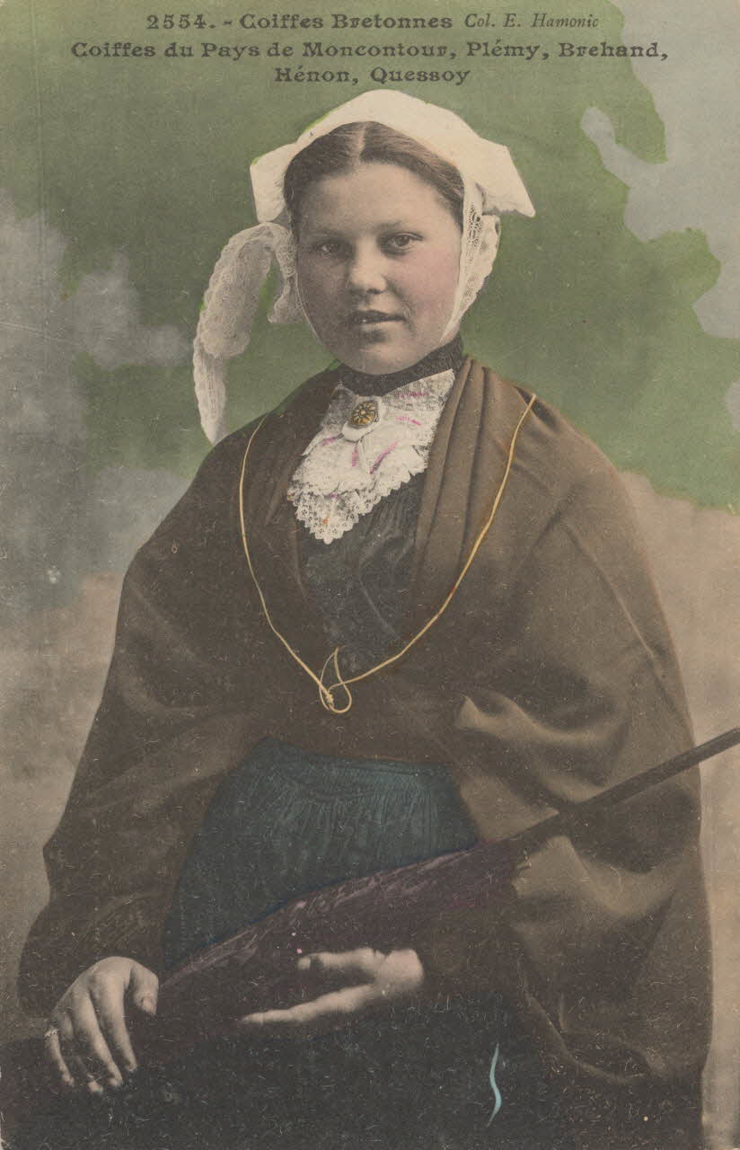carte postale COIFFE DU PAYS DE MONCONTOUR Côtes-d'Armor 1919 014103 Photo