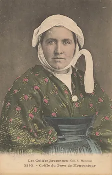 carte postale COIFFE DU PAYS DE MONCONTOUR Côtes-d'Armor 1903-1950 014104 Photo