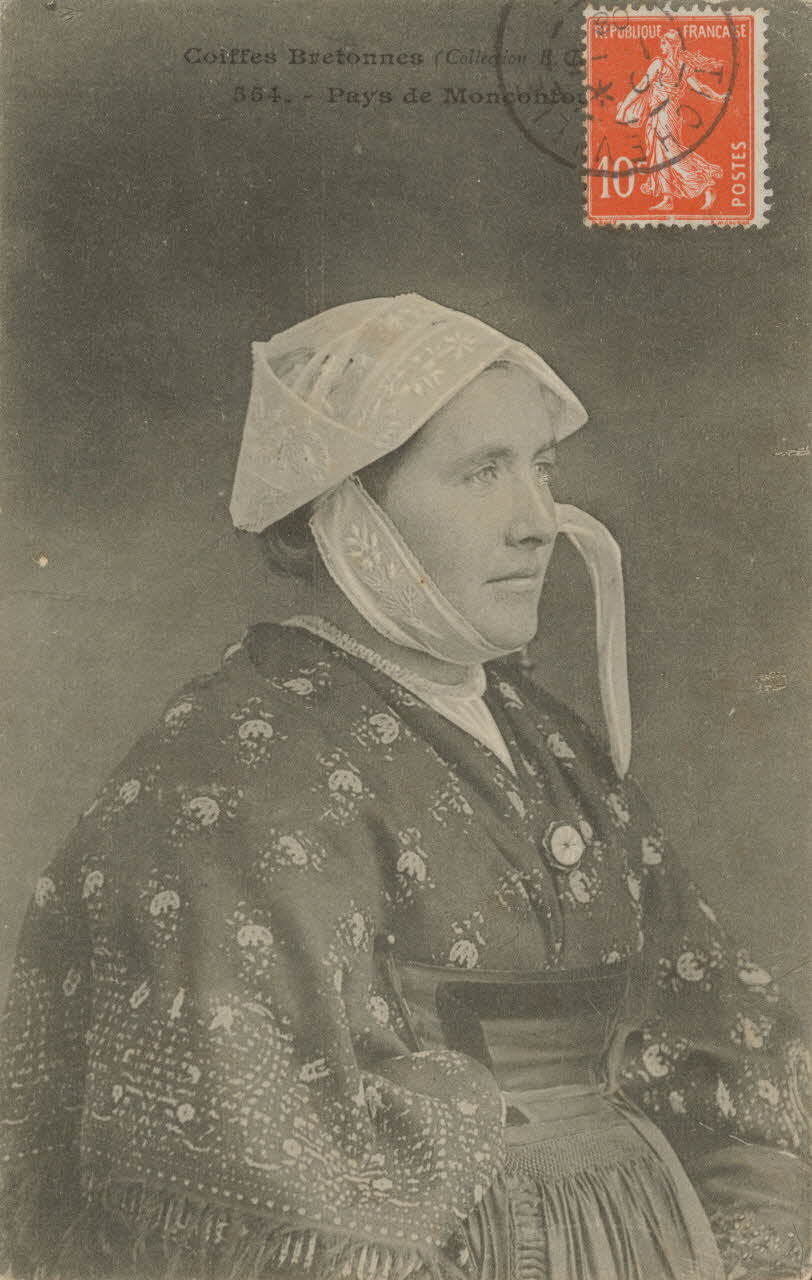 carte postale PAYS DE MONCONTOUR Côtes-d'Armor 1908 014107 Photo