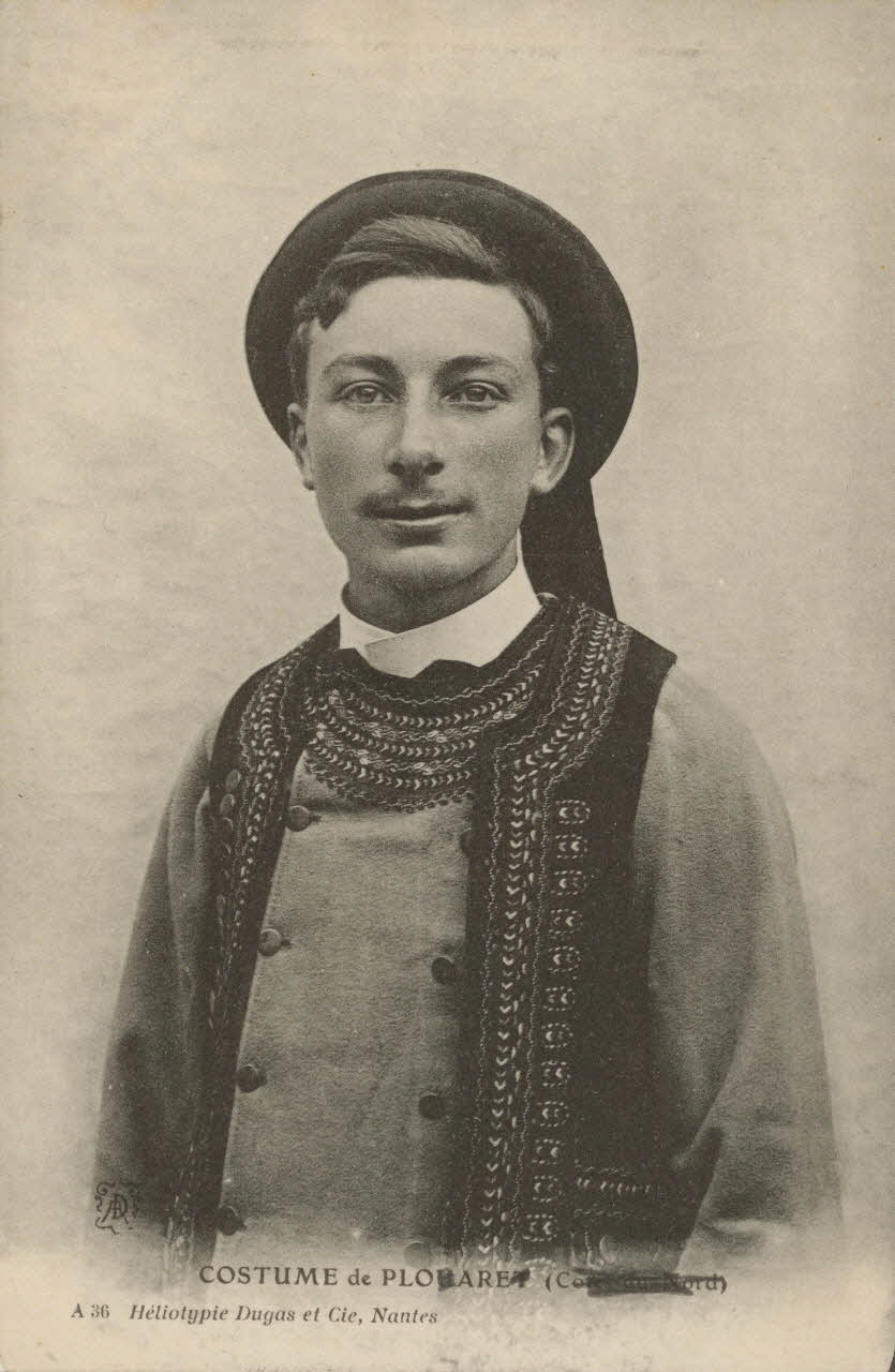 carte postale COSTUME DE PLOUARET Finistère 1903-1950 014160 Photo