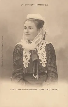 carte postale LES COIFFES BRETONNES QUINTIN Côtes-d'Armor 1903 014167 Photo
