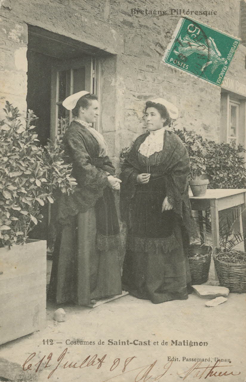 carte postale COSTUME DE SAINT-CAST ET MATIGNON Côtes-d'Armor 1908 014190 Photo