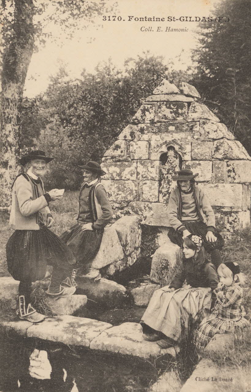 carte postale FONTAINE SAINT-GILDAS Côtes-d'Armor 1903-1950 014196 Photo