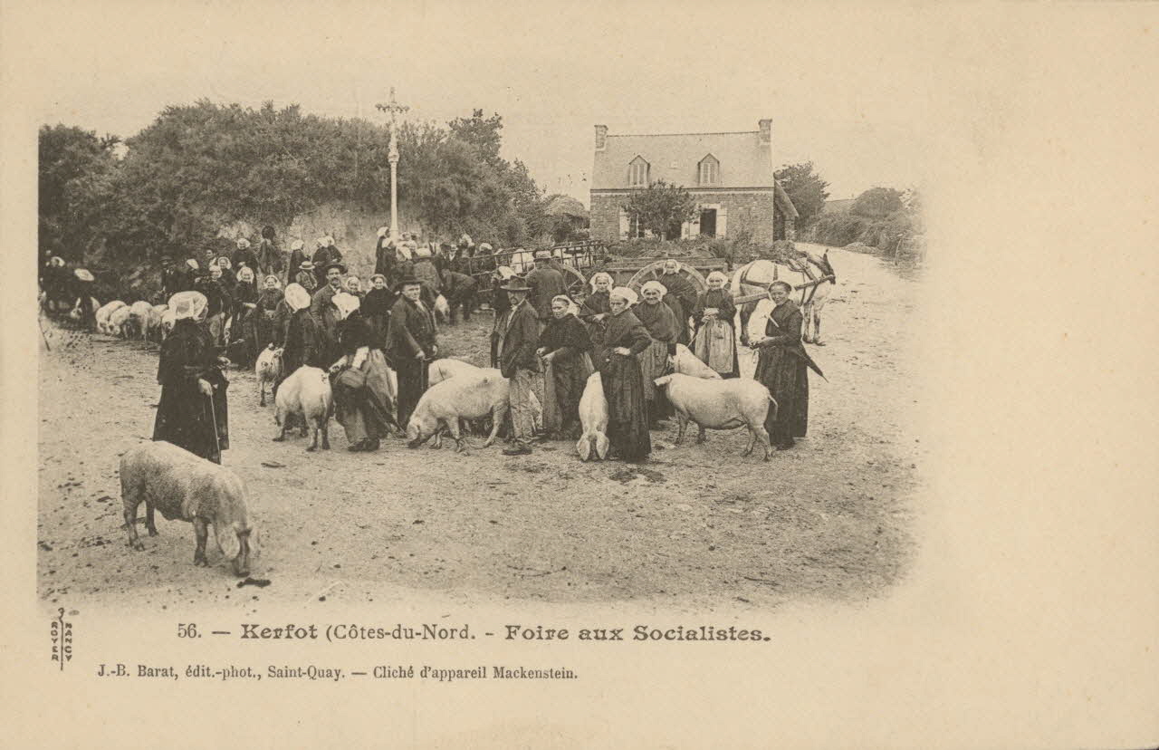 carte postale FOIRE AUX SOCIALISTES Côtes-d'Armor 1903-1920 014220 Photo