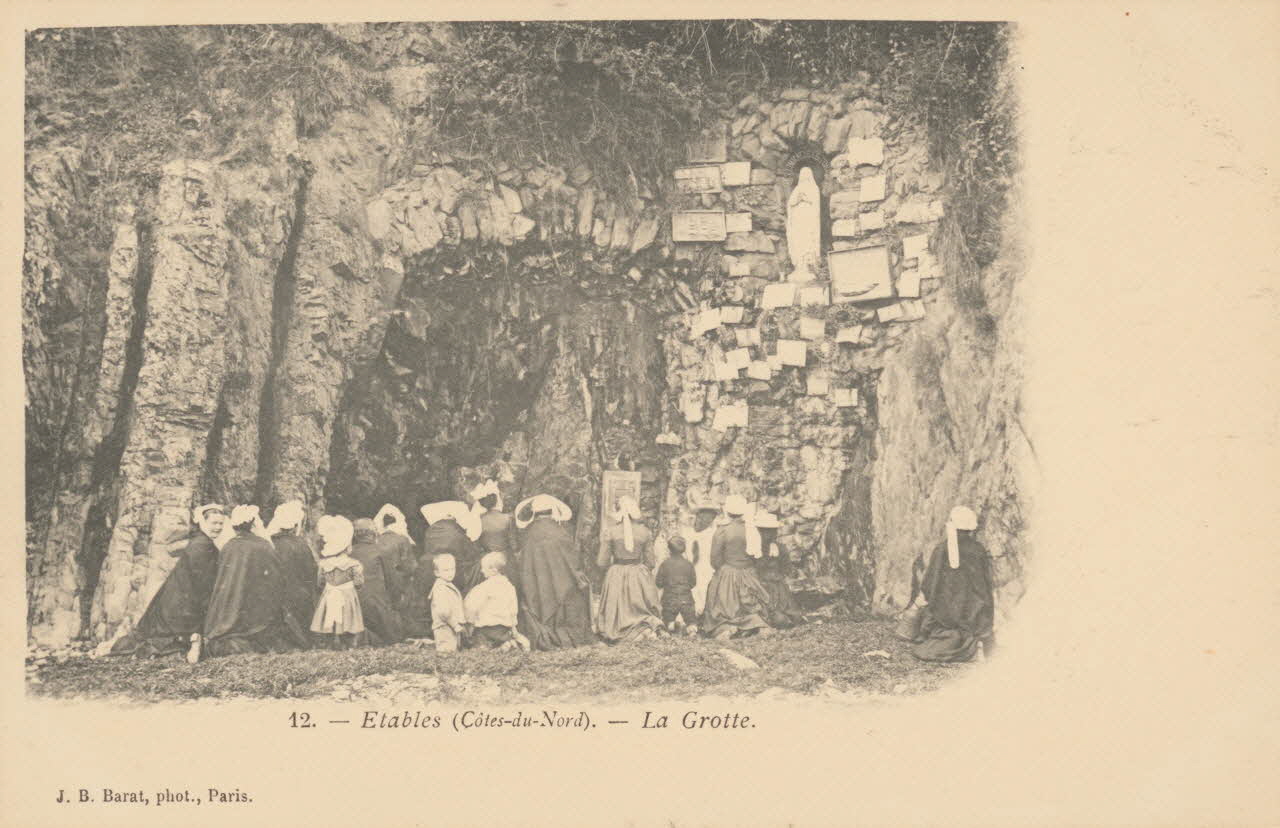 carte postale LA GROTTE Côtes-d'Armor 1903 014244 Photo