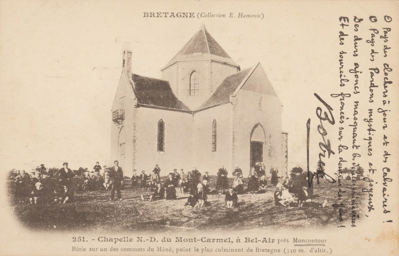 carte postale CHAPELLE N D DU MONT CARMEL Côtes-d'Armor 1903 014247 Photo