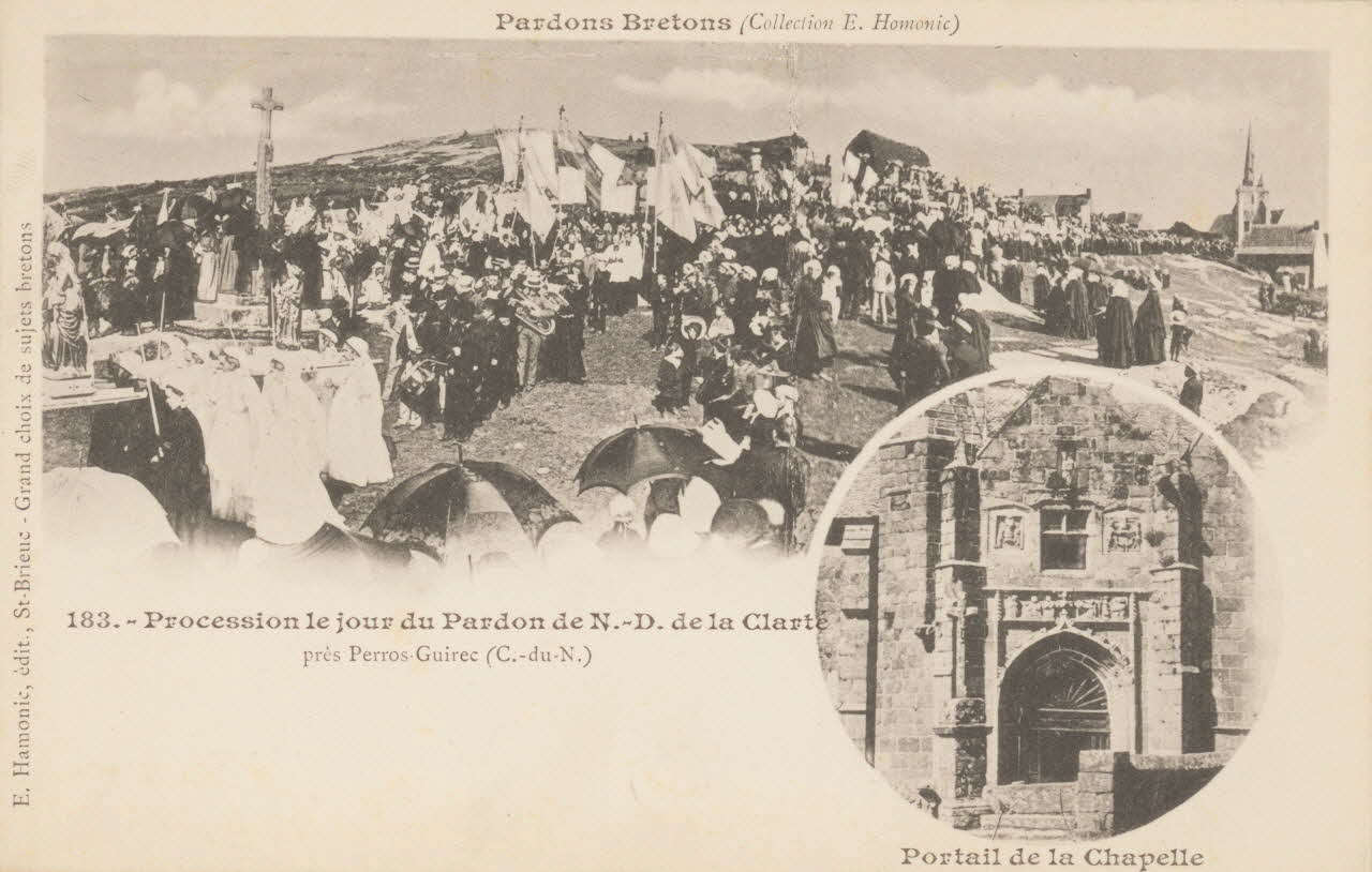 carte postale PROCESSION DU PARDON DE LA CLARTE Côtes-d'Armor 1903 014261 Photo