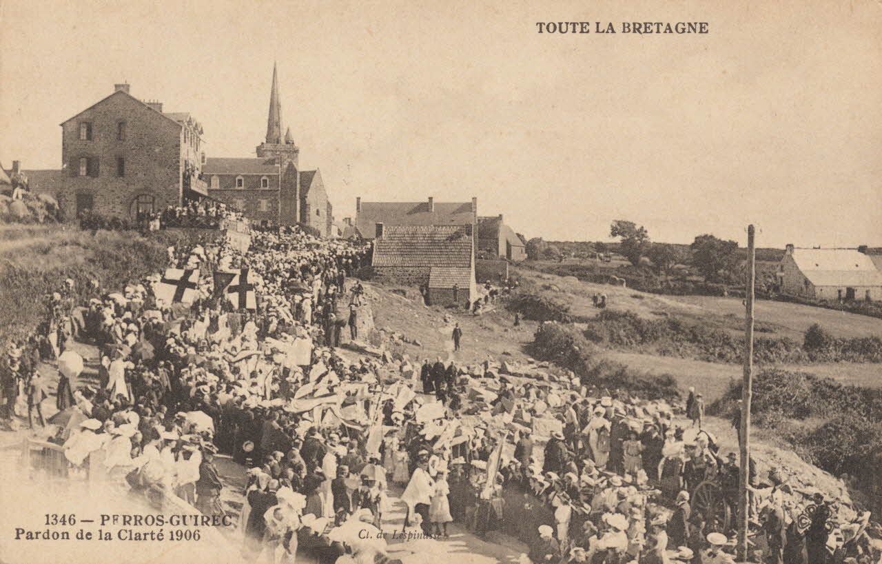 carte postale PARDON DE LA CLARTE 1906 Côtes-d'Armor 1903-1920 014264 Photo