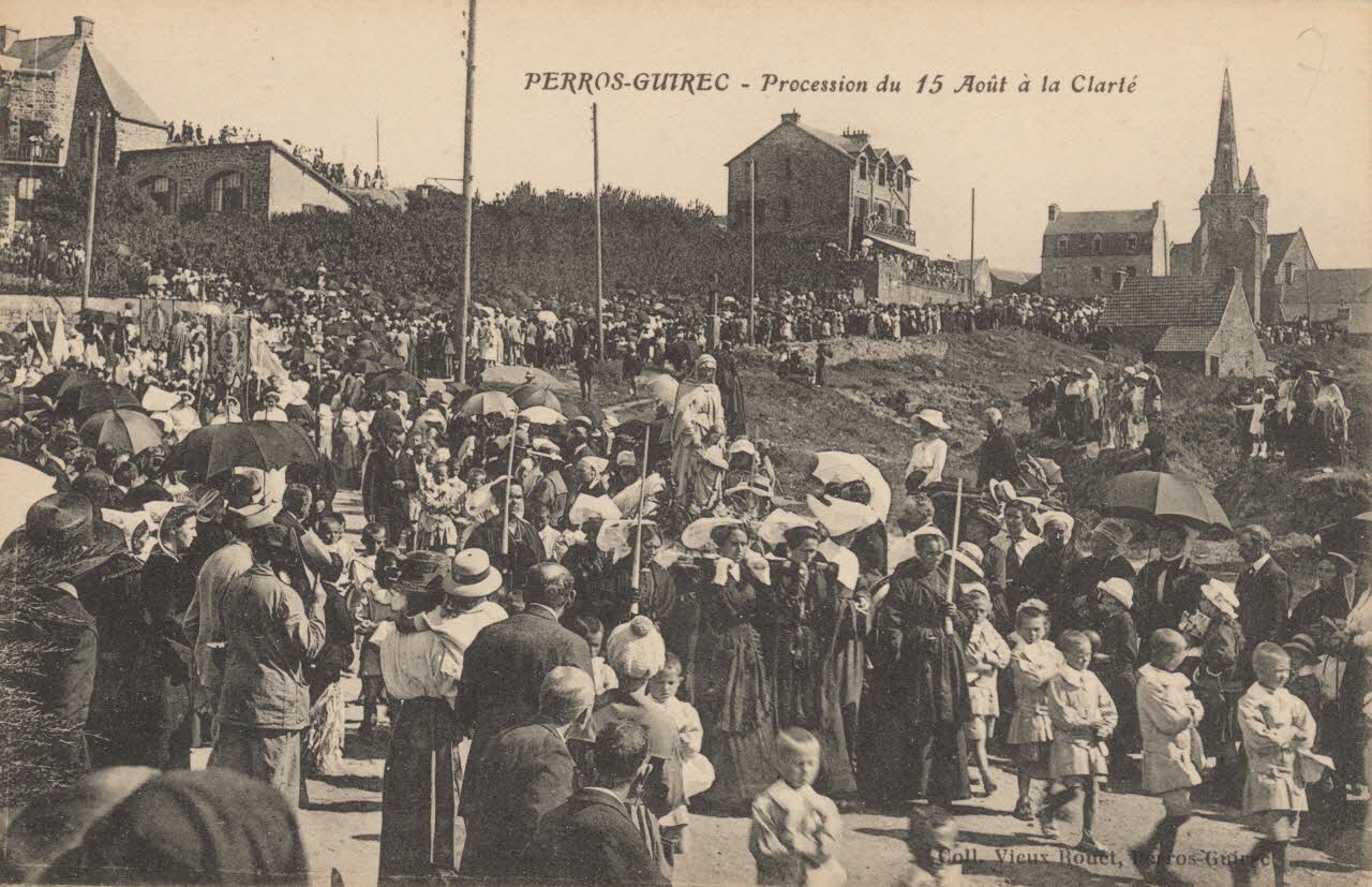 carte postale QUINZE AOUT A LA CLARTE Côtes-d'Armor 1903-1920 014265 Photo