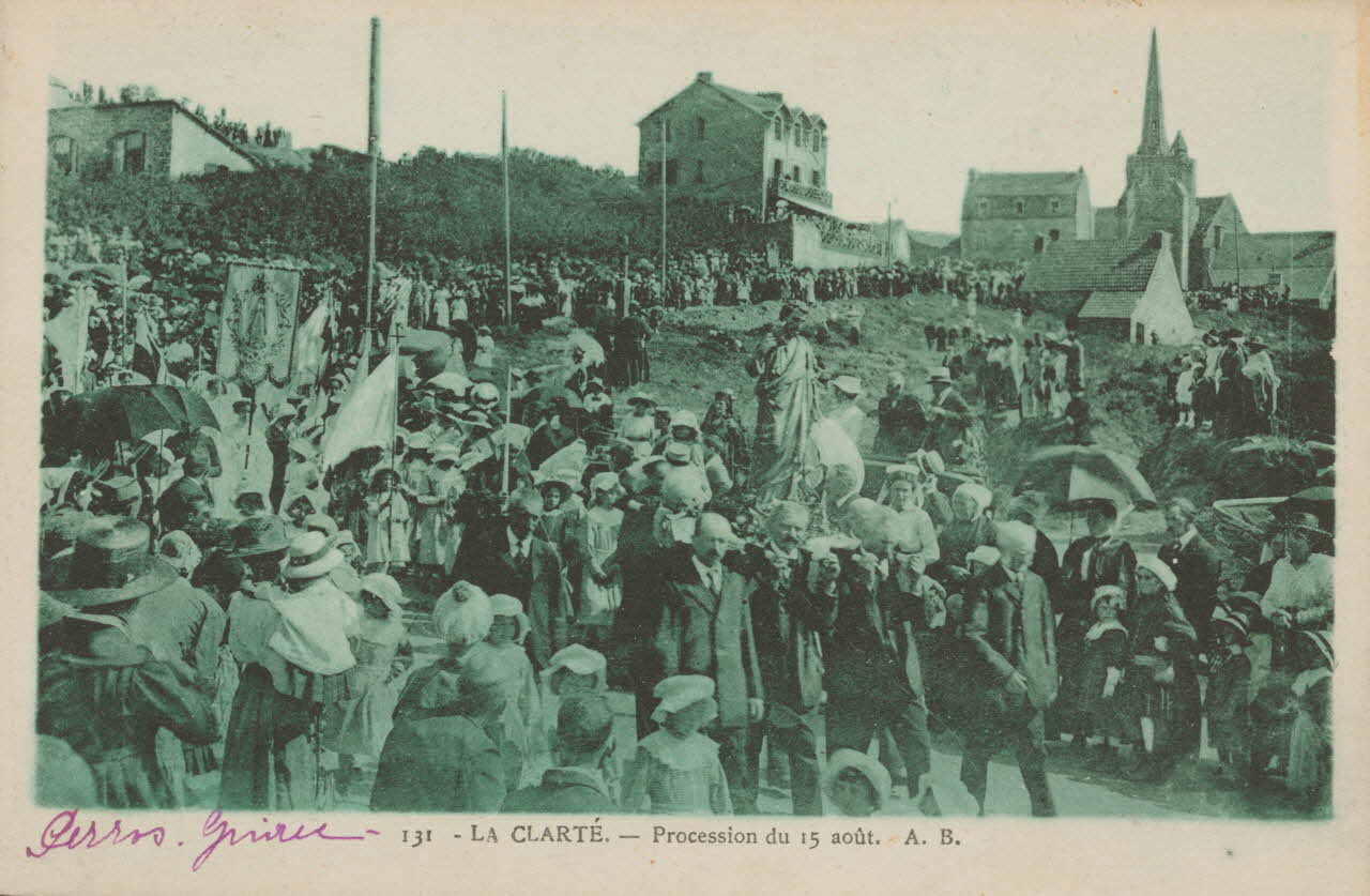 carte postale PROCESSION DU QUINZE AOUT Côtes-d'Armor 1933 014267 Photo