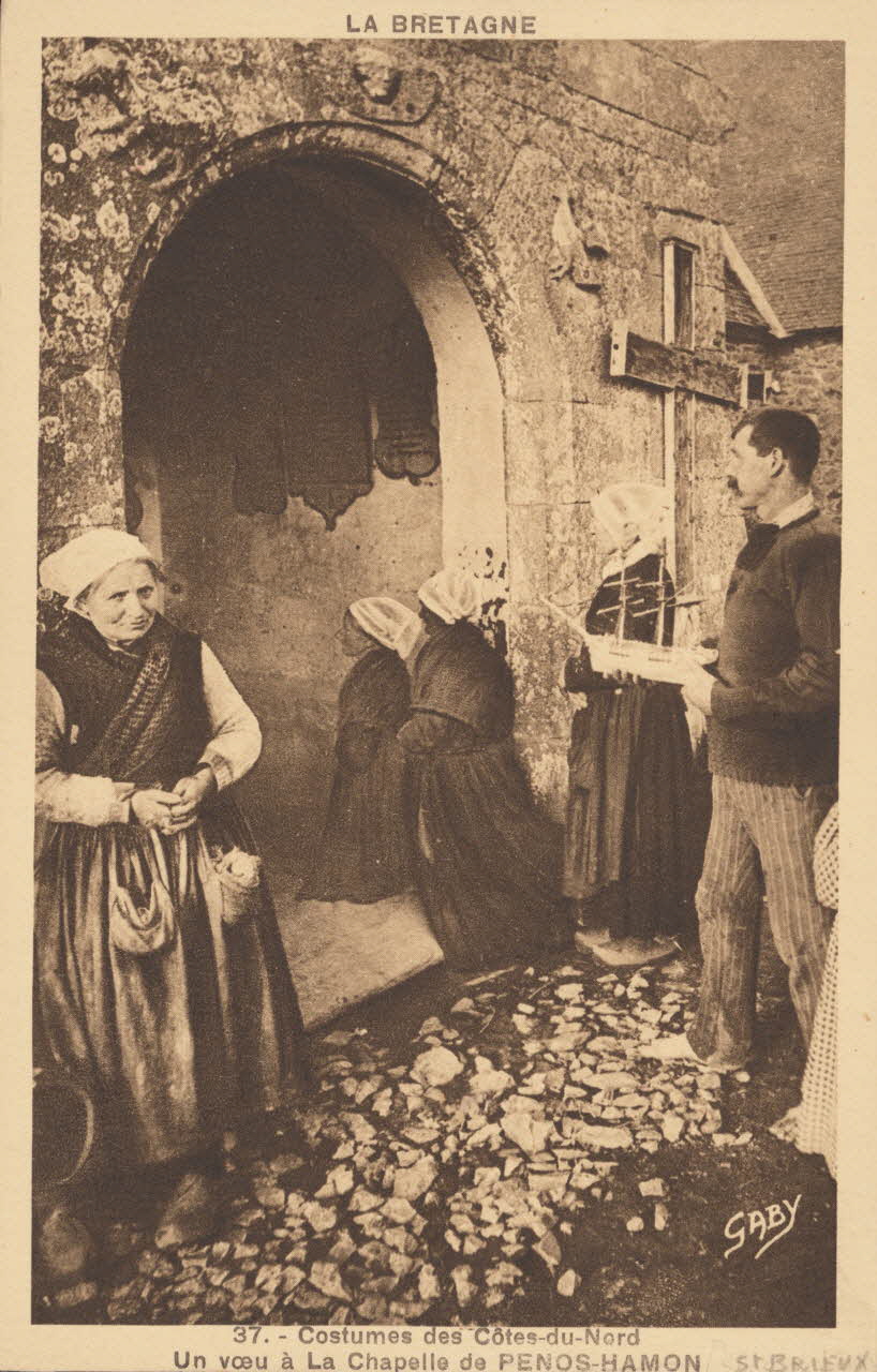 carte postale VOEU A LA CHAPELLE Côtes-d'Armor 1903-1920 014280 Photo