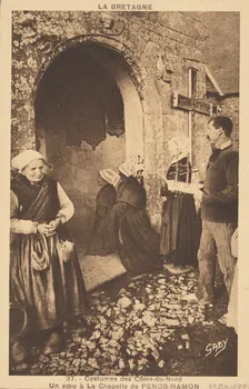 carte postale VOEU A LA CHAPELLE Côtes-d'Armor 1903-1920 014280 Photo