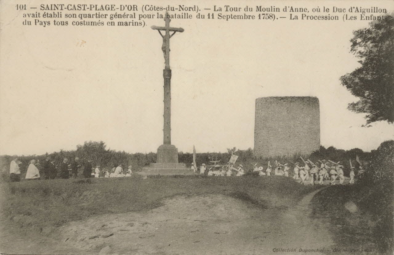 carte postale LA PROCESSION Côtes-d'Armor 1909 014289 Photo