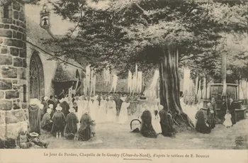 carte postale LE JOUR DU PARDON 1903-1920 014290 Photo