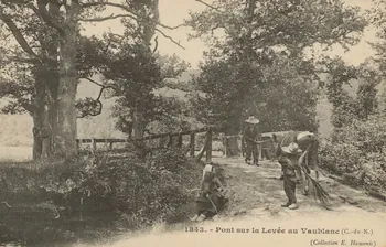 carte postale PONT SUR LA LEVEE AU VAUBLANC 1903-1920 014299 Photo