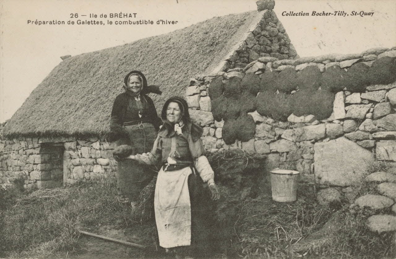 carte postale PREPARATION DE GALETTES Côtes-d'Armor 1903-1920 014301 Photo