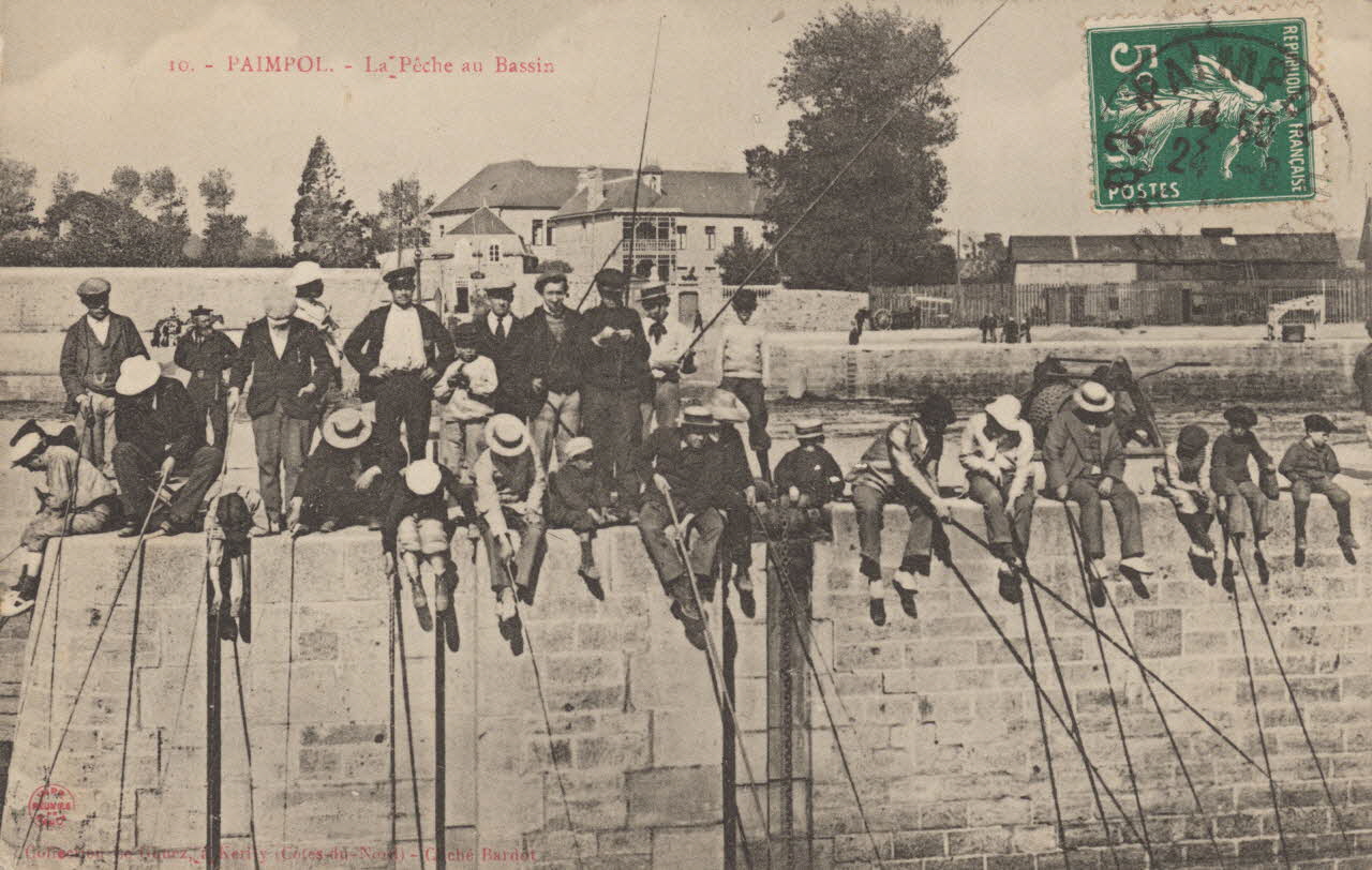carte postale LA PECHE AU BASSIN Côtes-d'Armor 1903-1920 014328 Photo