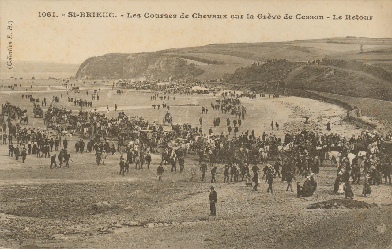 carte postale LES COURSES DE CHEVAUX Côtes-d'Armor 1903 014338 Photo