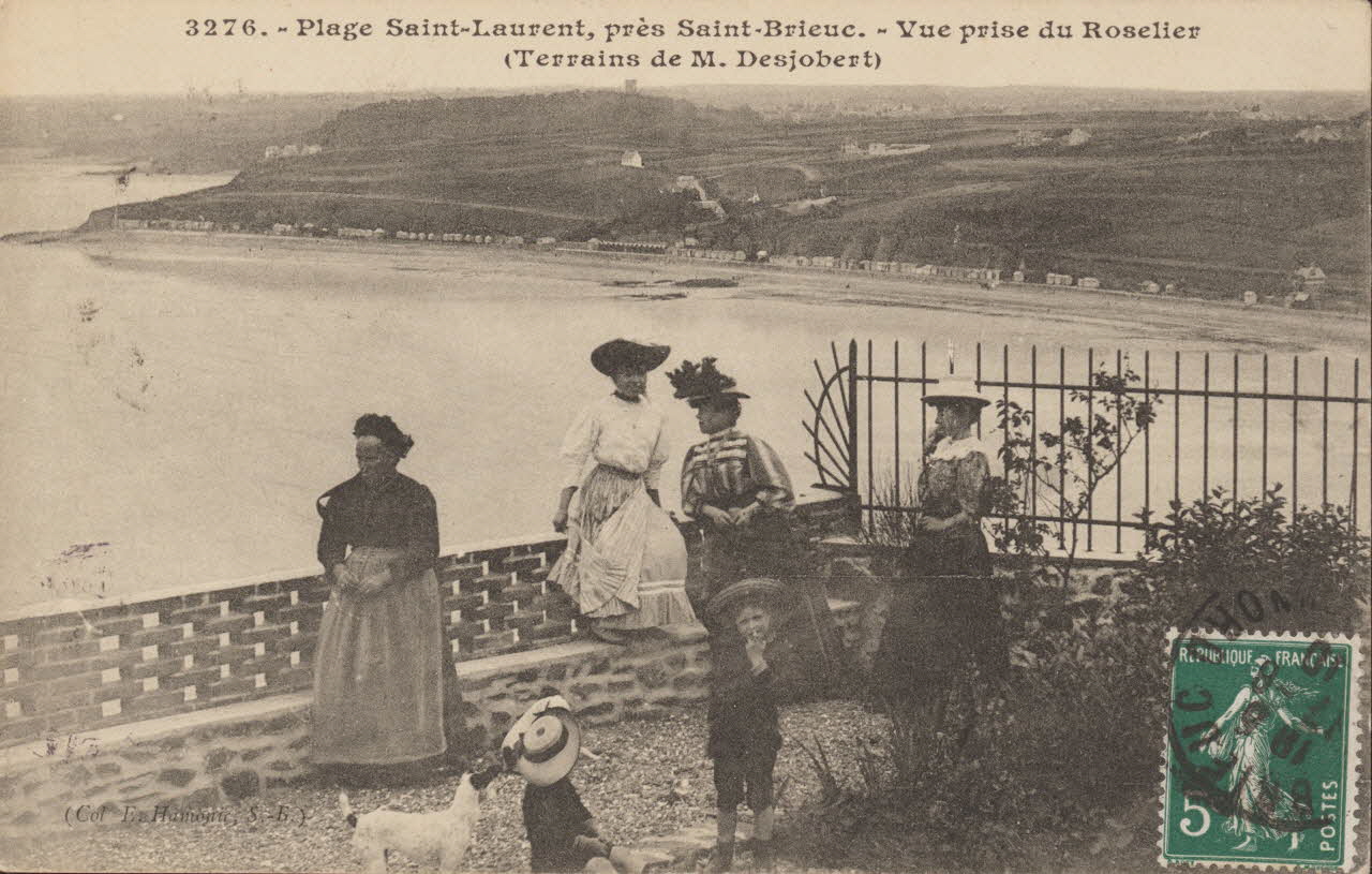 carte postale PLAGE SAINT LAURENT Côtes-d'Armor 1910 014341 Photo