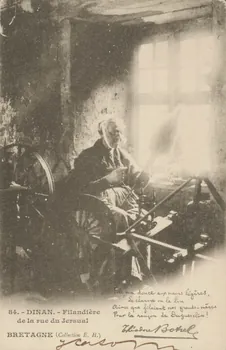 carte postale FILANDIERE RUE DU JERSUAL Côtes-d'Armor 1901 014361 Photo