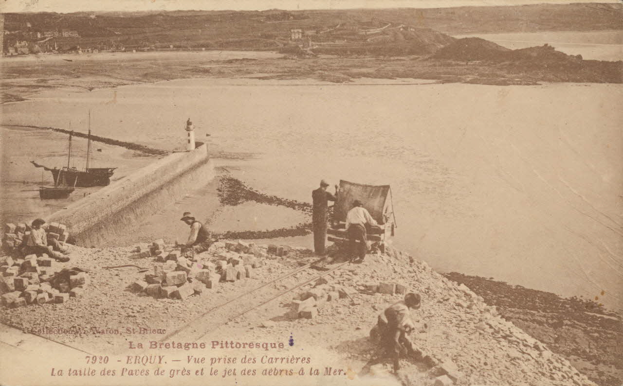 carte postale VUE PRISE DES CARRIERES Côtes-d'Armor 1930 014362 Photo