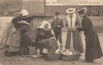 carte postale MARCHANDE DE BONBONS Côtes-d'Armor 1902 014400  Photo